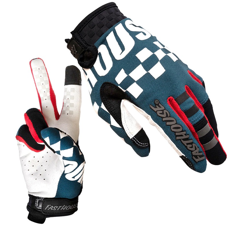 Fasthouse Speed Style Pacer Gloves - M - Slate - White