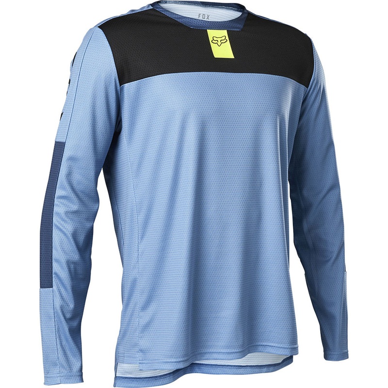 Fox Defend Long Sleeve Jersey - 2XL - Moth Fluorescent Red