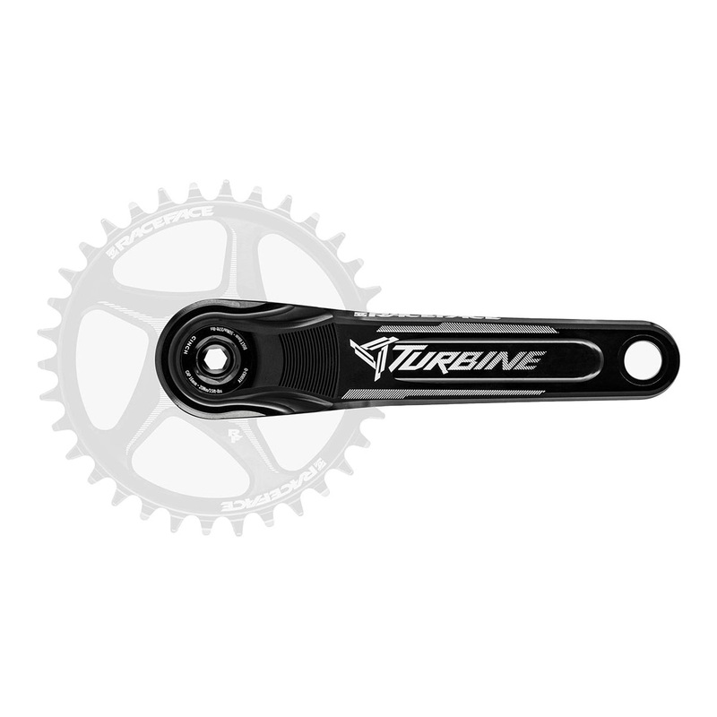 Race Face Turbine Cinch 30mm Axle Crank Arms - 30mm - Race Face - Easton Cinch Direct Mount - No Spider - No Chainring - Black - 175mm - 68-73mm