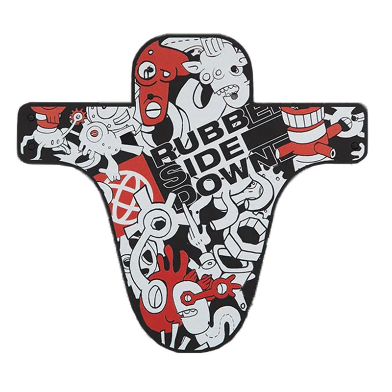 Rubber Side Down Artist Series Mud Guard - Limited Edition Black