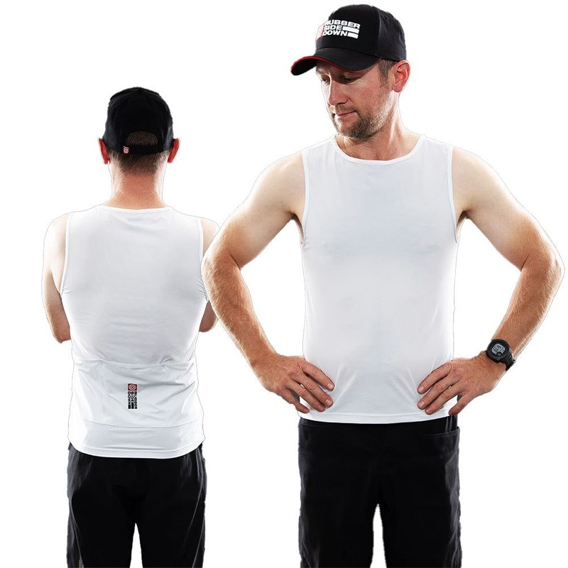 Rubber Side Down His Cargo Base Layer - S - White