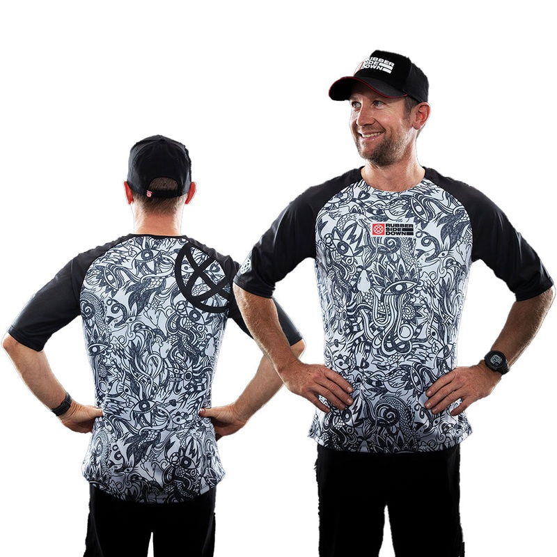 Rubber Side Down His Sidewinder Short Sleeve Jersey - S - Lunar
