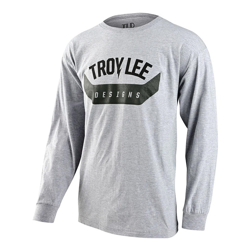 TLD Arc Long Sleeve Tee - S - Heather Grey