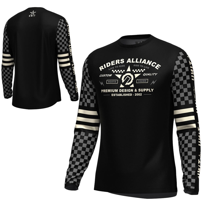 Unit Pursuit Mens Long Sleeve Jersey - M - Black