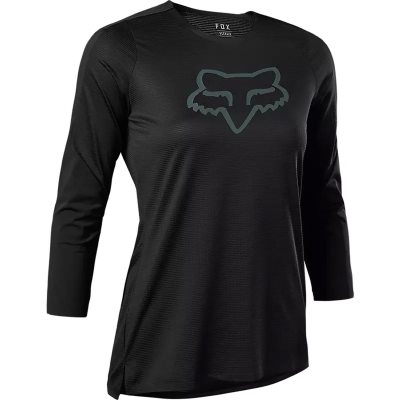 Fox Flexair Women's 3-4 Sleeve Jersey - Women's S - Black