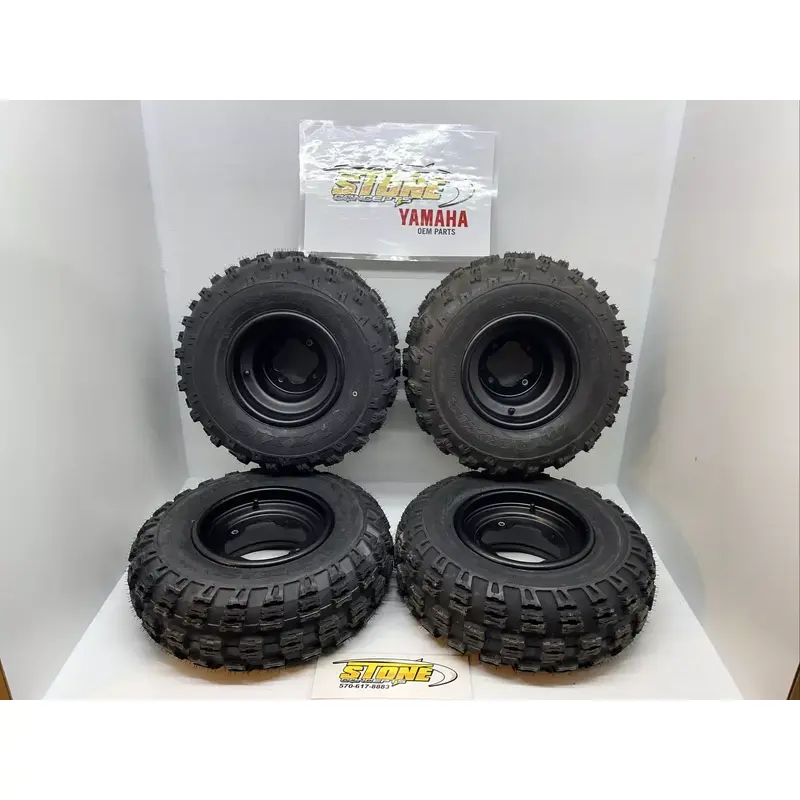 FRONT/REAR WHEELS/MAXXIS RADIAL MS TIRES YAMAHA STOCK RAPTOR 660 20X10X9 21X7X10