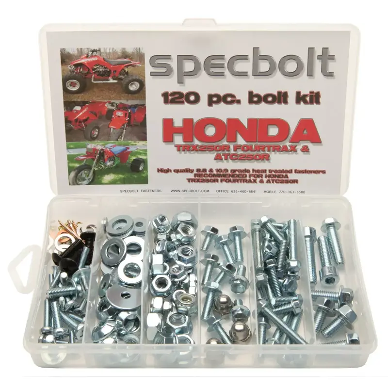 HONDA TRX250R bolt kit Fourtrax ATC 250R fenders engine frame motor. SPECBOLT