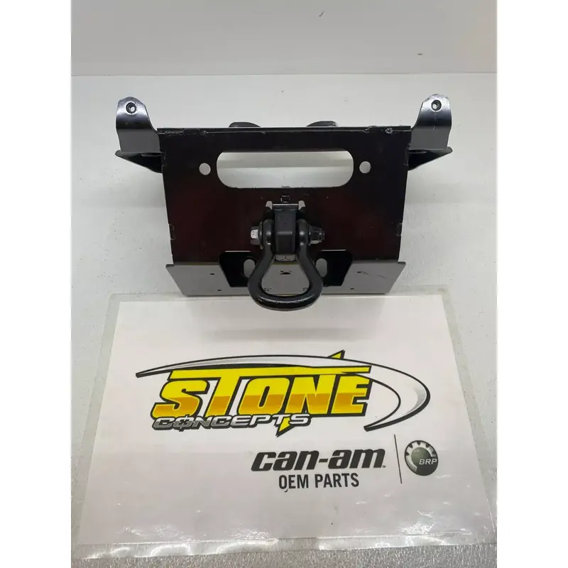 NEW OEM CAN-AM 24 25 MAVERICK R FRONT BUMPER 705209762 METAL BASE MOUNT TOW HOOK