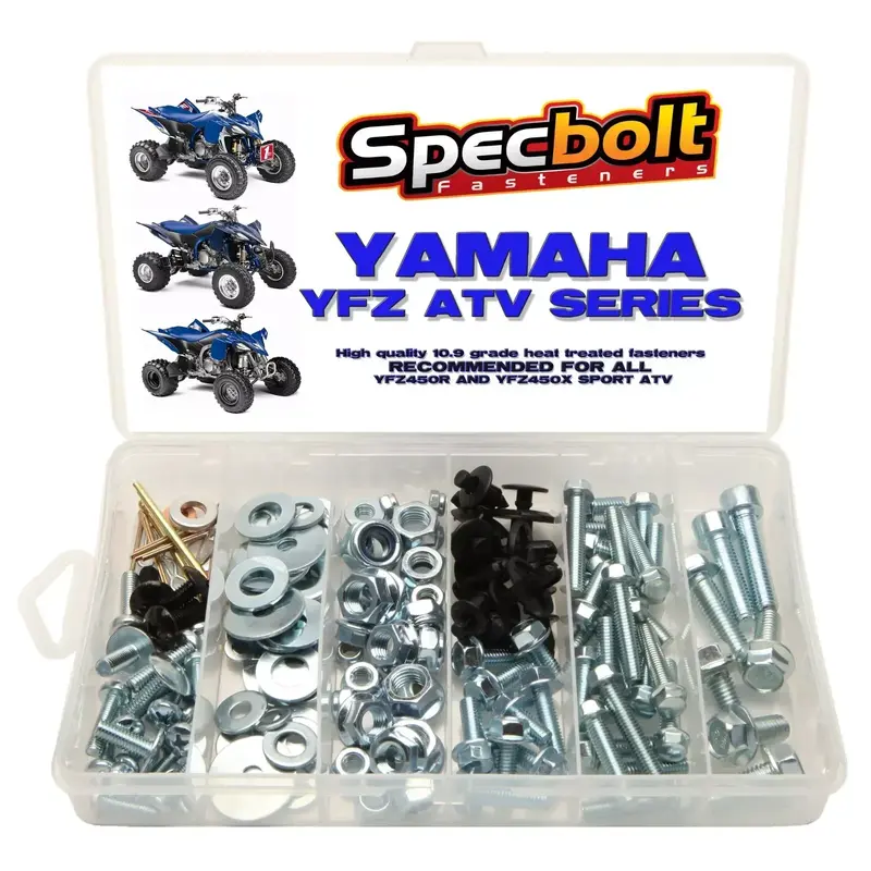 Yamaha YFZ450 YFZ 450 ATV Bolt Kit 120pc plastic body motor engine frame exhaust