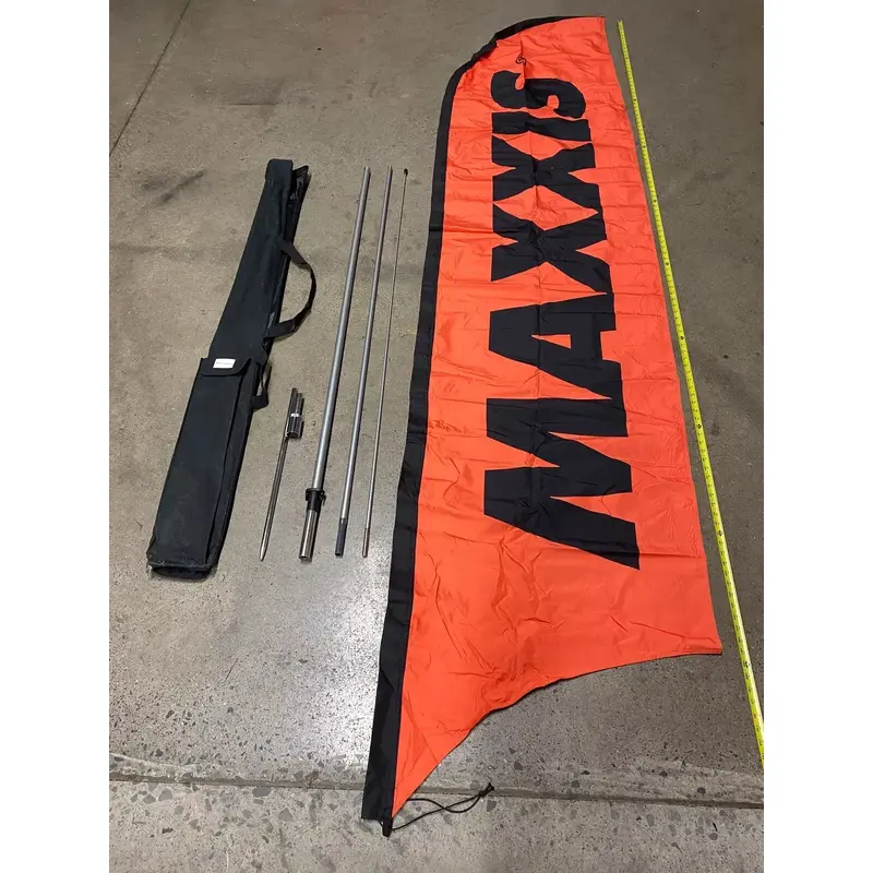 10' MAXXIS TIRES TIRE ATV ADVERTISING BOW FLAG SWOOP PIT RACE TRACK WIND BANNER