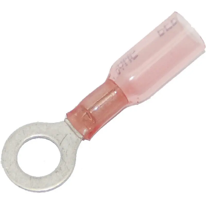 NAMZ CUSTOM CYCLE RING TERMINAL HEAT SEALABLE .25" 22-18 25-PK