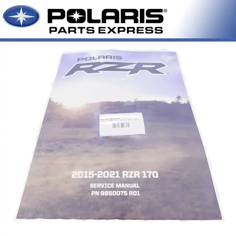 NEW GENUINE POLARIS 2015 - 2021 RZR 170 SERVICE REPAIR MANUAL BOOK 9850075