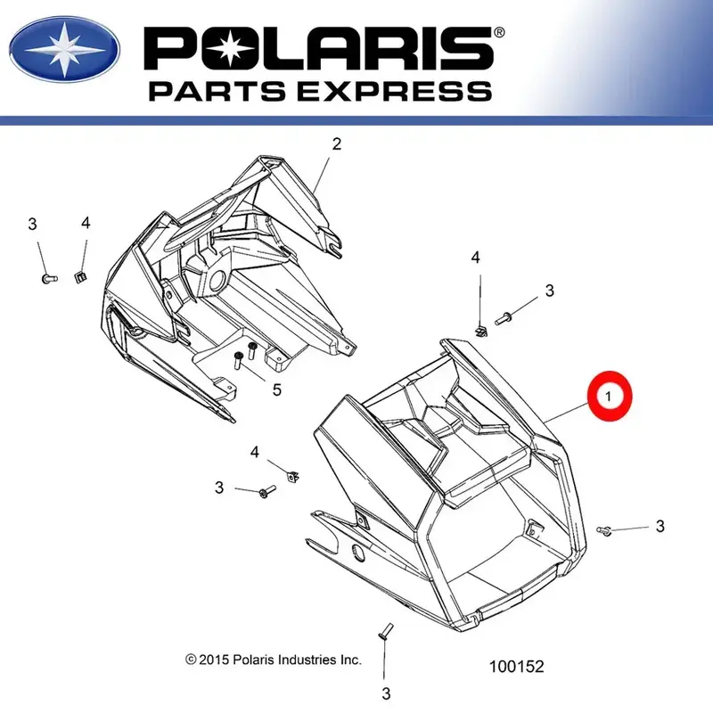 NEW POLARIS 2018-2019 SPORTSMAN 450 570 HEADLIGHT POD GHOST GRAY 5451312-728 OEM