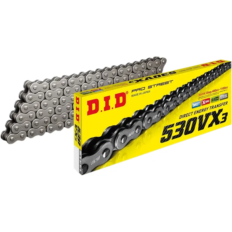 DID 530 VX3 - Drive Chain - 112 Links - Natural M530VX3X112ZB
