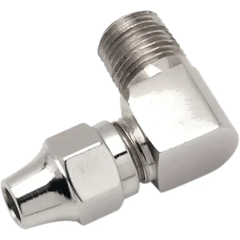DRAG SPECIALTIES Brake Line Fitting - Fits 1/8" NPT - 90? 341