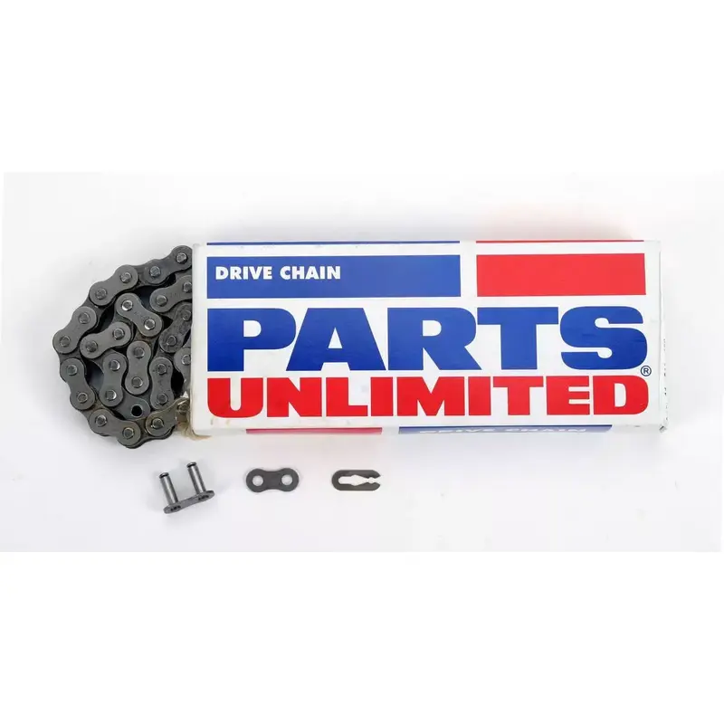 PARTS UNLIMITED 428 Motorcycle Non-Sealed Chain (Natural) 86 Links