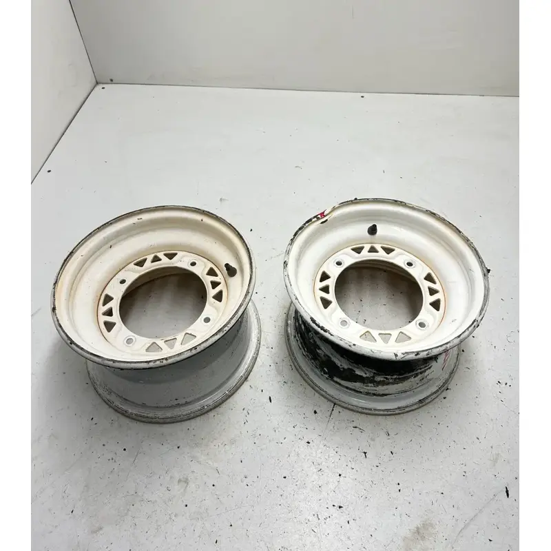 03 2003 Polaris Trailblazer 250 2x4 OEM STRAIGHT Set Front Wheel Rim Pair 10x6