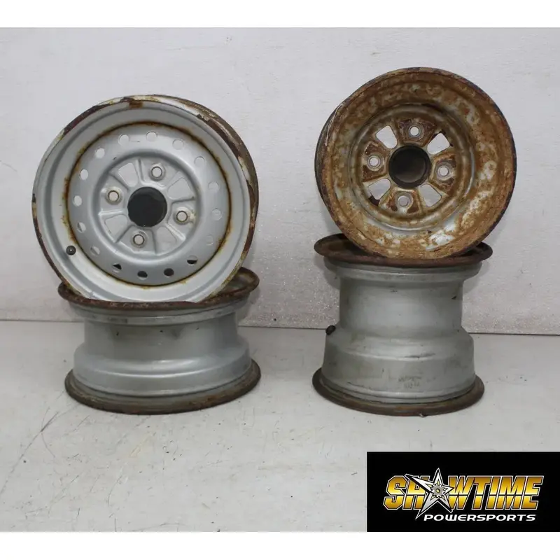 00-05 HONDA RANCHER 350 FRONT REAR BACK WHEEL RIMS SET (SEE DESCP)