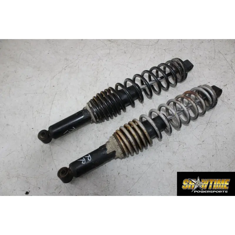 04 BOMBARDIER OUTLANDER 400 REAR BACK SHOCK ABSORBER SUSPENSION PAIR (READ)