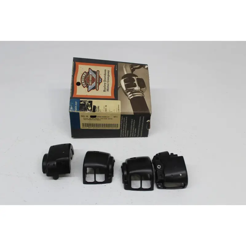 96-UP HARLEY DAVIDSON FLHR BLACK SWITCH HOUSING SET