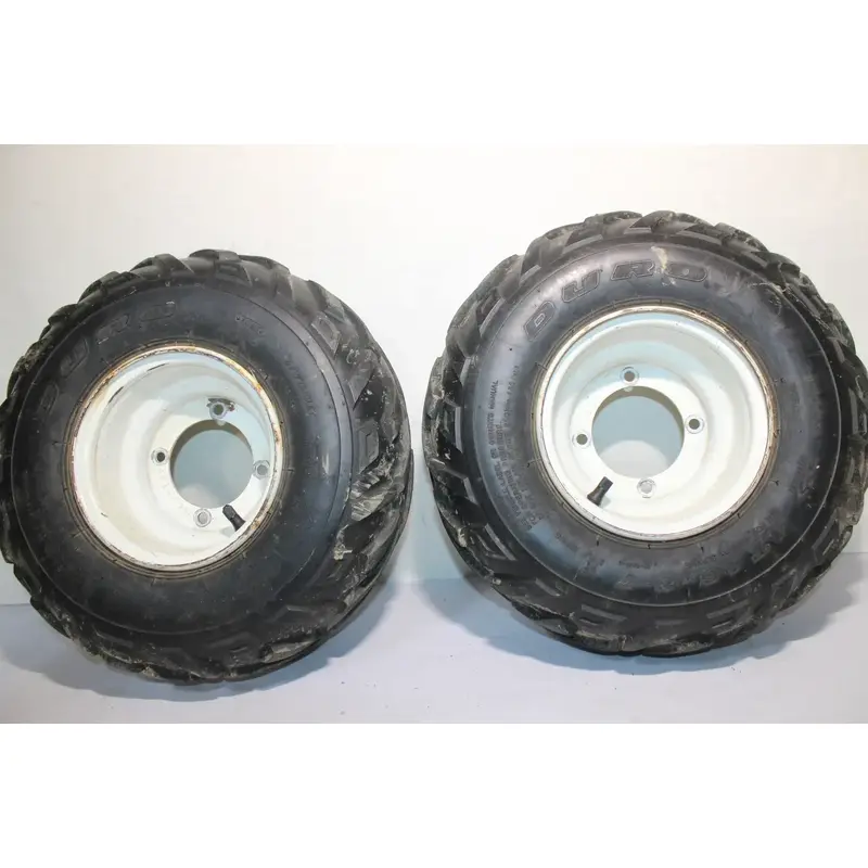 2001-2003 Polaris Scrambler 50 OEM Front Wheels Rims W Tires 16x8-7