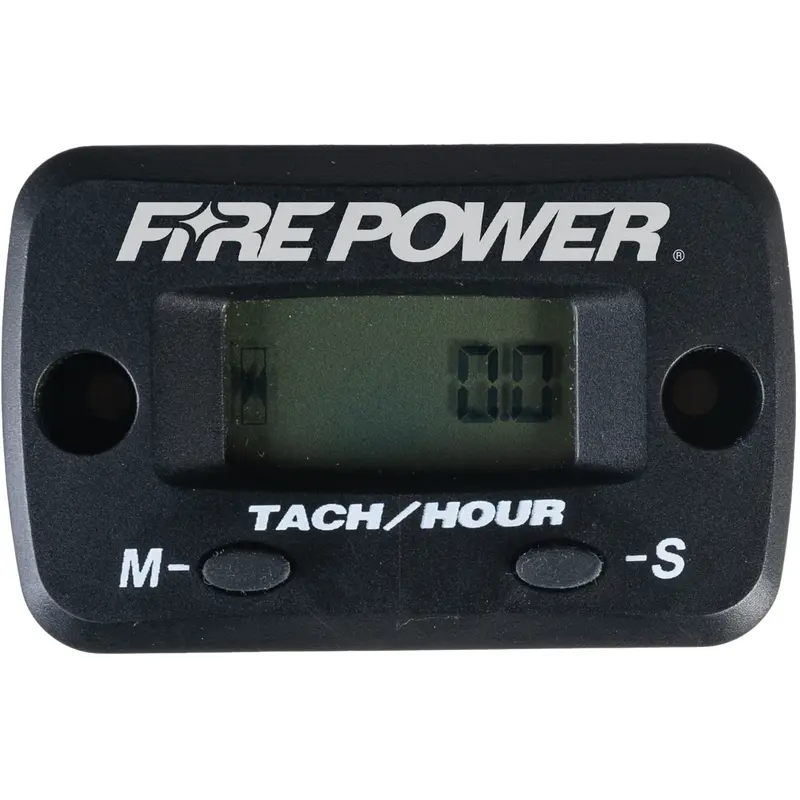 FIRE POWER HOUR METER AND TACHOMETER