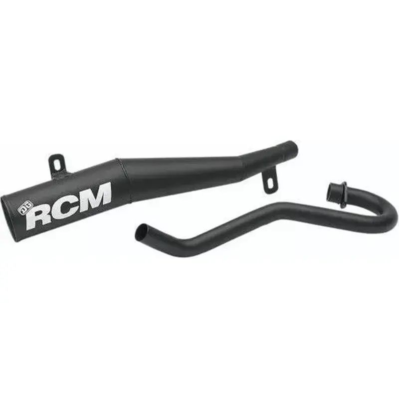 DG Performance 83-85 Honda ATC200X DG RCM Black Steel Full Exhaust 04-2108