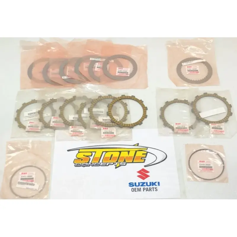 New OEM Suzuki LTR450 Clutch Plates Friction Steel 2006 2007 2008 2009 LTR 450R