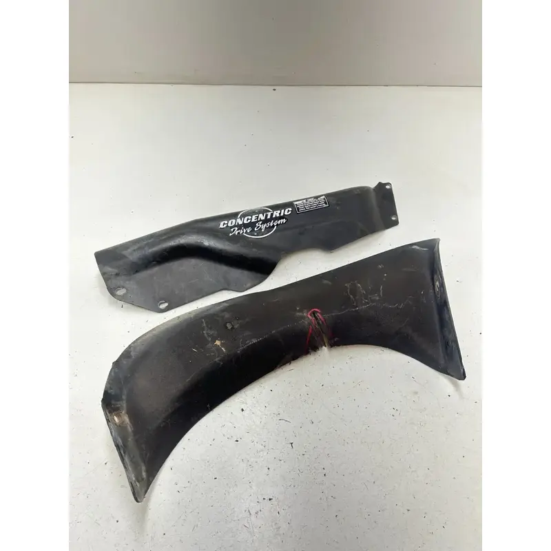 03 2003 Polaris Trailblazer 250 2x4 OEM Exhaust Chain Cover Side Guard READ