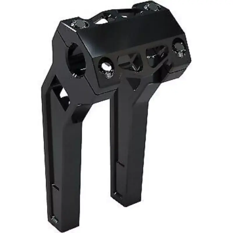 LA CHOPPERS Black 8" Pullback Performance Risers for 1-1/4" Handlebars