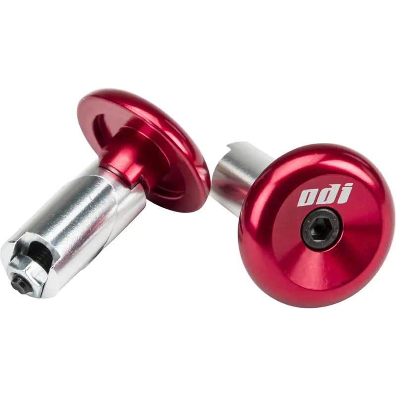 ODI ALUMINUM BAR END PLUGS RED
