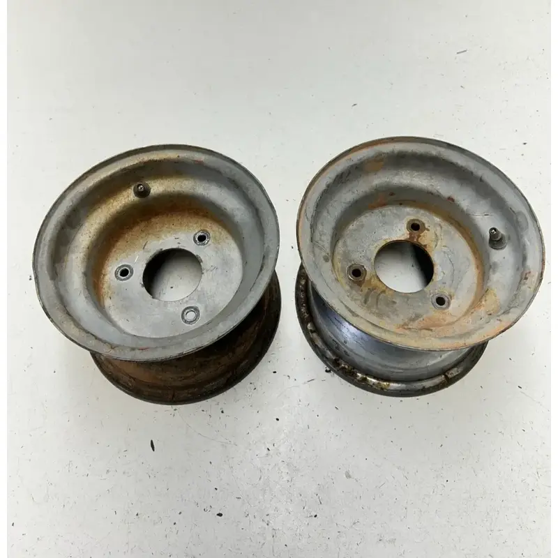 97 1997 Yamaha Moto 4 Badger YFM 80 OEM LOT Rear Back Wheel Rim Rims 7 INCHES