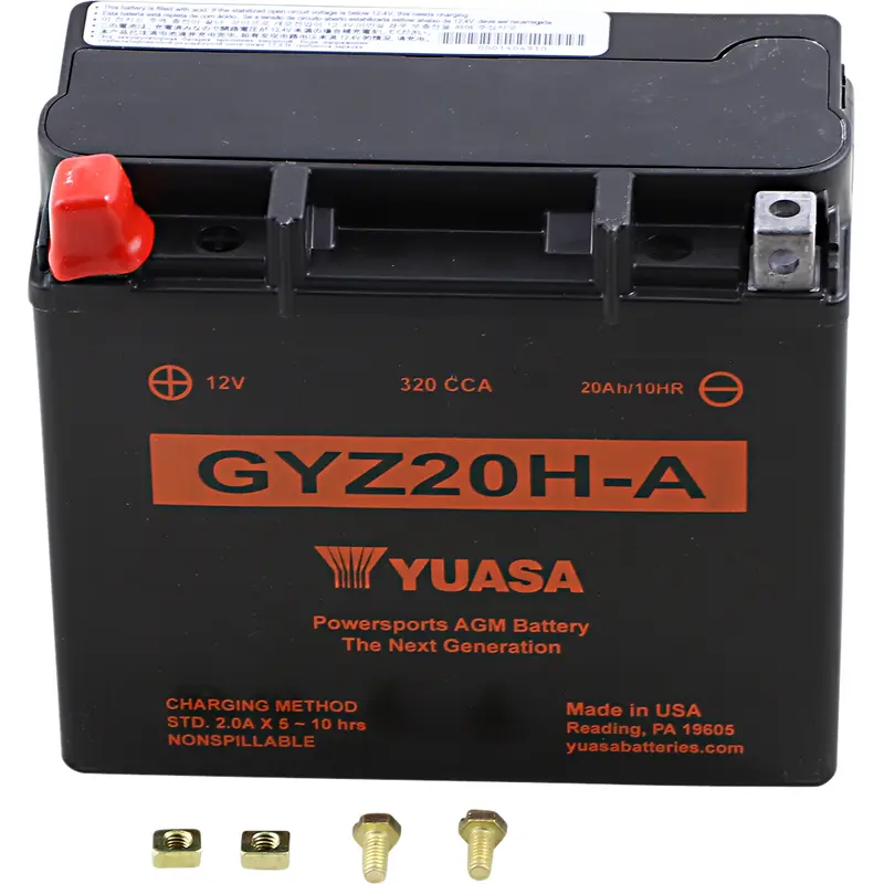 Yuasa AGM Battery - GYZ20H-A Arctic Cat/Honda