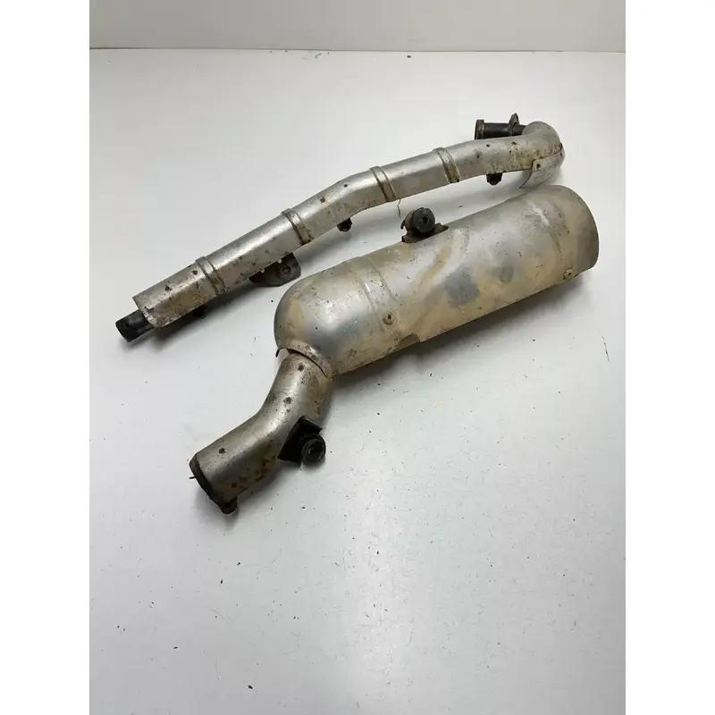 04 2004 Suzuki Eiger 400 LTF 4x4 OEM GOOD! Exhaust Header Pipe Silencer Muffler