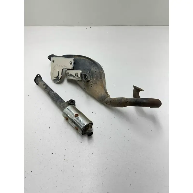 04 2004 Arctic Cat 90 Y-12 Youth Atv 2x4 OEM Exhaust Header Pipe Silencer Muffle