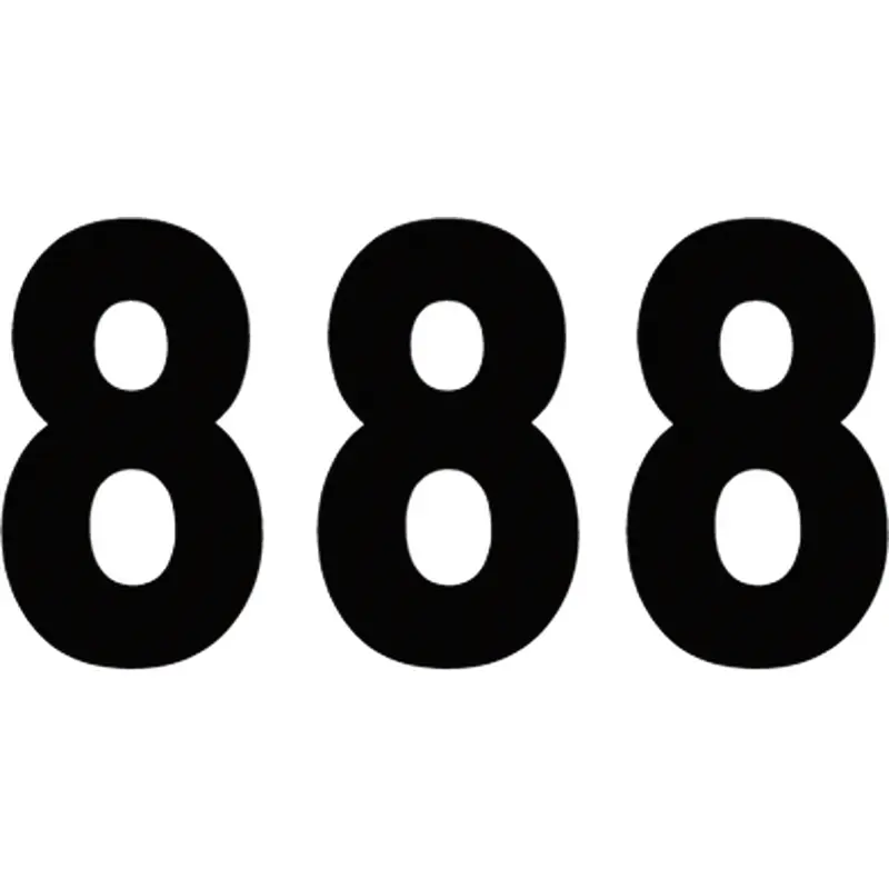 Factory effex Pro Number 8 - Black - 7"