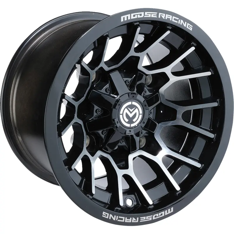 Moose offroad Wheel - 24X - Front - Black - 12x7 - 4/136 - 4 3 Can-Am/Honda/Kawasaki