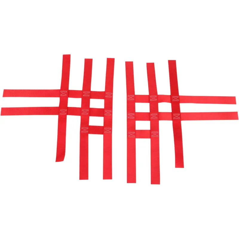 Motorsport products Nerf Bar Net - Red - Yamaha/Honda