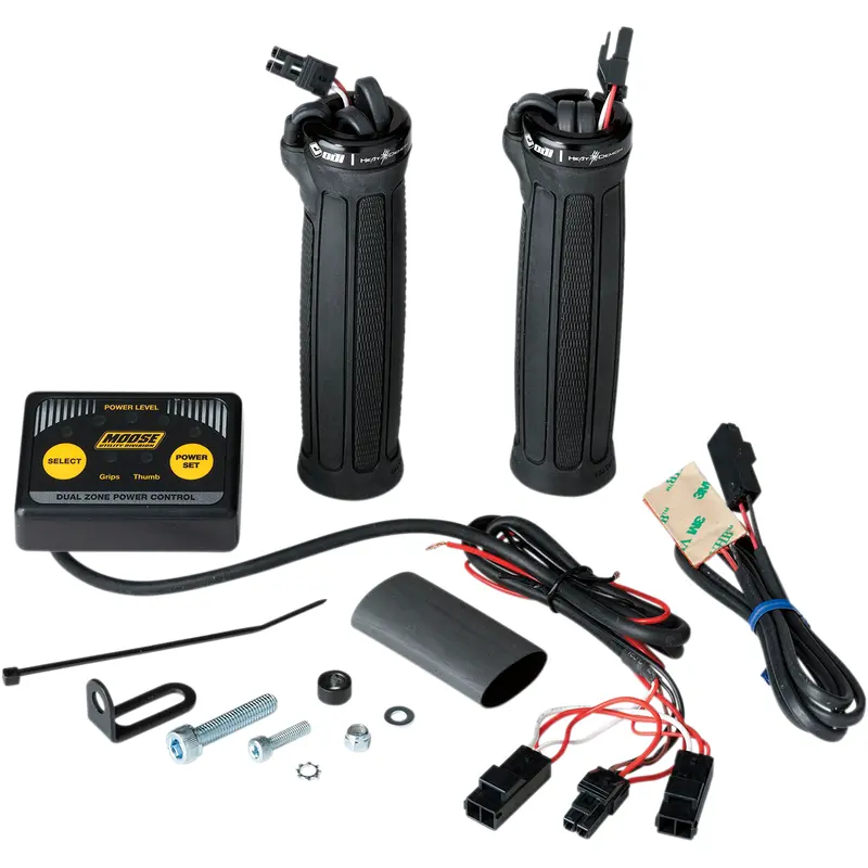 Moose offroad Clamp-On Dual Zone Heated Grip Kit for ATVs - Thumb Warmer