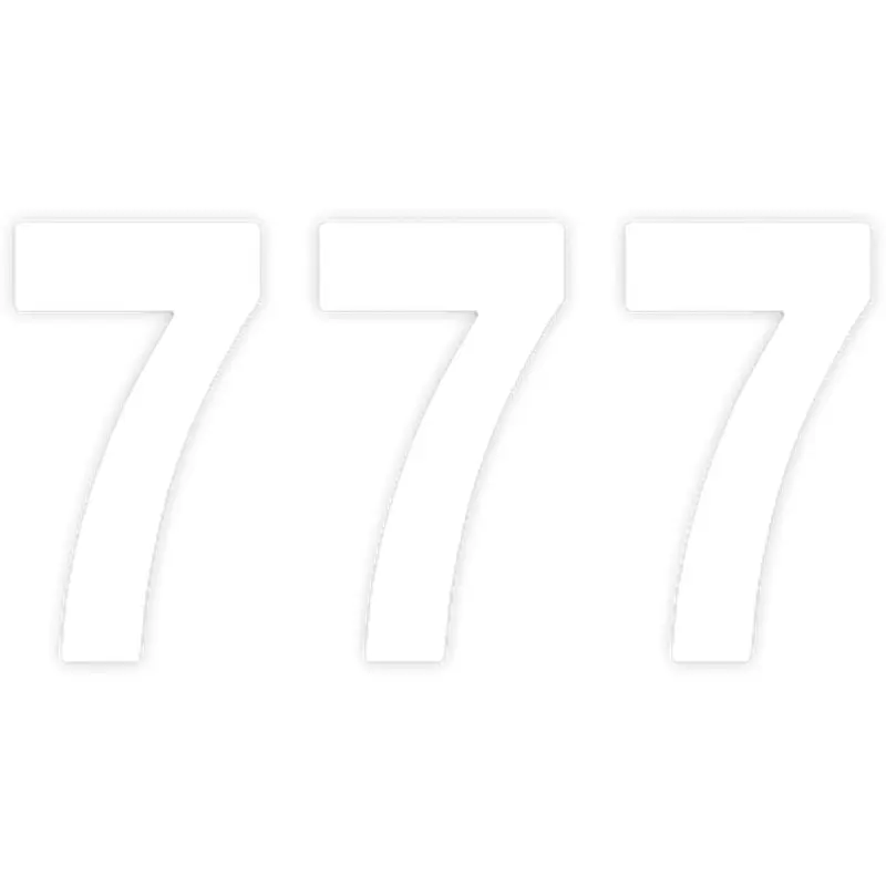 Factory effex Pro Number 7 - White - 8"