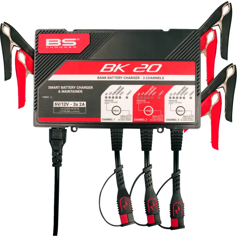 BK 20 Smart Bank Battery Charger and Maintainer with Reconditioning Function