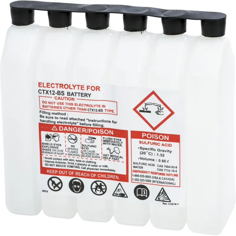 FIRE POWER SEALED BATTERY ELECTROLYTE PACK 600CC