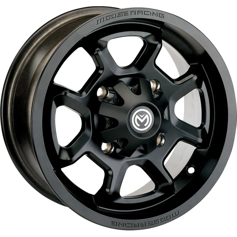 Moose offroad Wheel - 415X - Front - Black - 12x7 - 4/156 - 4 3 Kawasaki/Polaris/Yamaha