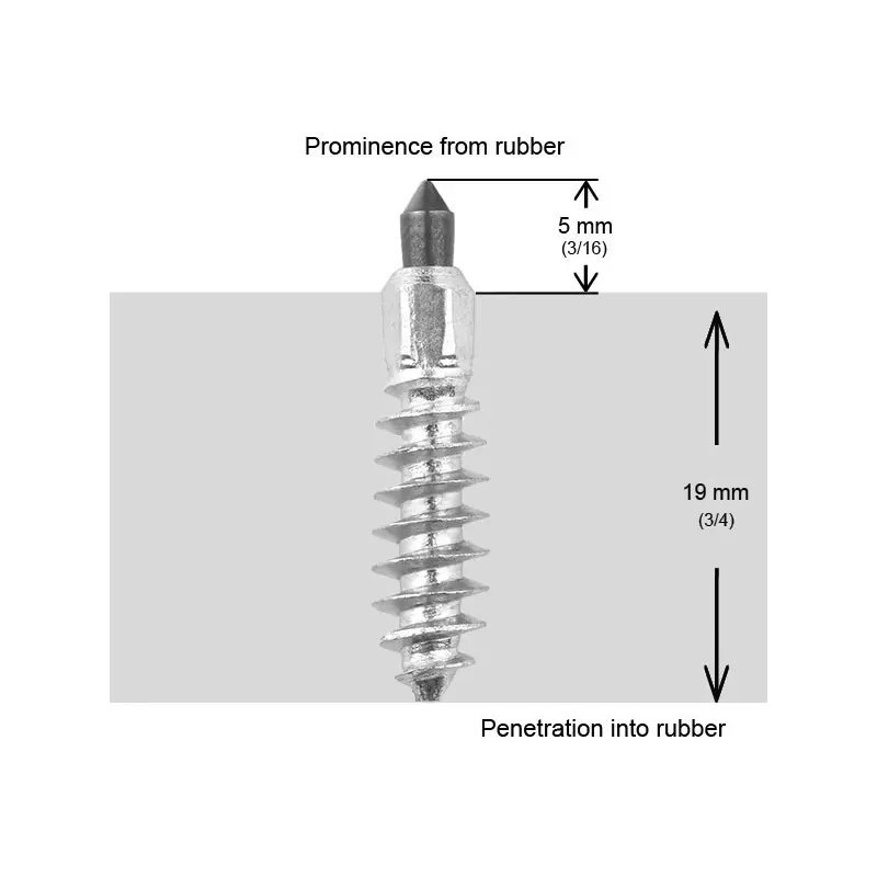 IGRIP 24MM STANDARD SCREW STUDS QTY 100
