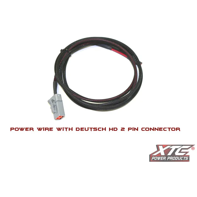 XTC POWER PRODUCTS 6' 14 GA. POWER WIRE TO HD 2 PIN DEUSTCH DTP06-2S