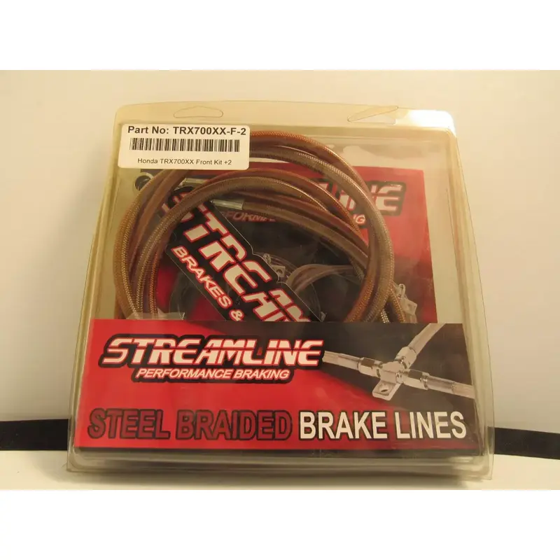 Streamline  2008-2009 Honda TRX700XX-F-2- 3-Line Brake Line Kit ( 2in) Discolor*