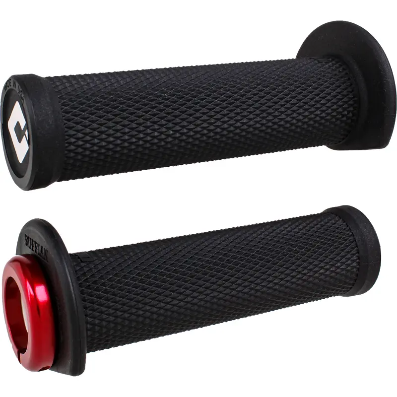 ODI ATV/PWC RUFFIAN LOCKON GRIP 125MM BLACK/RED