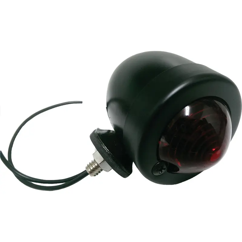 HARDDRIVE BULLET MARKER LIGHT BLACK RED LENS SINGLE FILAMENT
