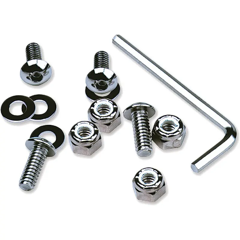 MOTION PRO CHROME LICENSE PLATE FRAME HARDWARE