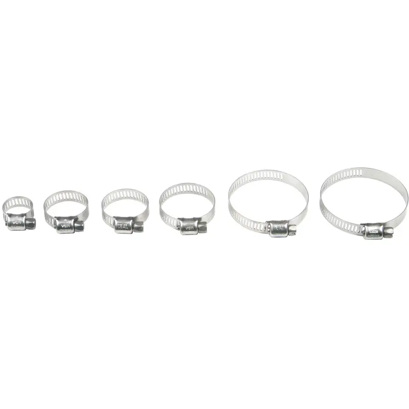 HELIX STAINLESS STEEL HOSE CLAMPS 32-58MM 10/PK